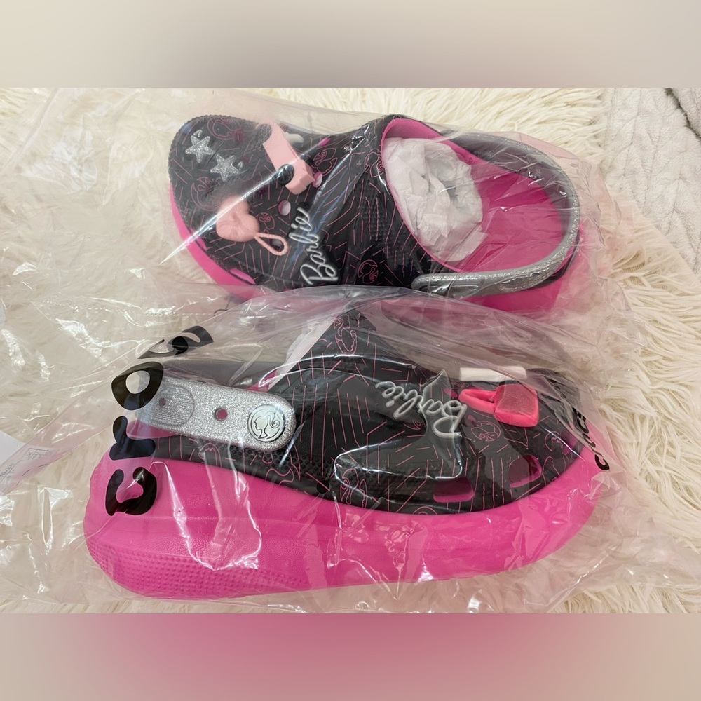 Barbie crush platform crocs